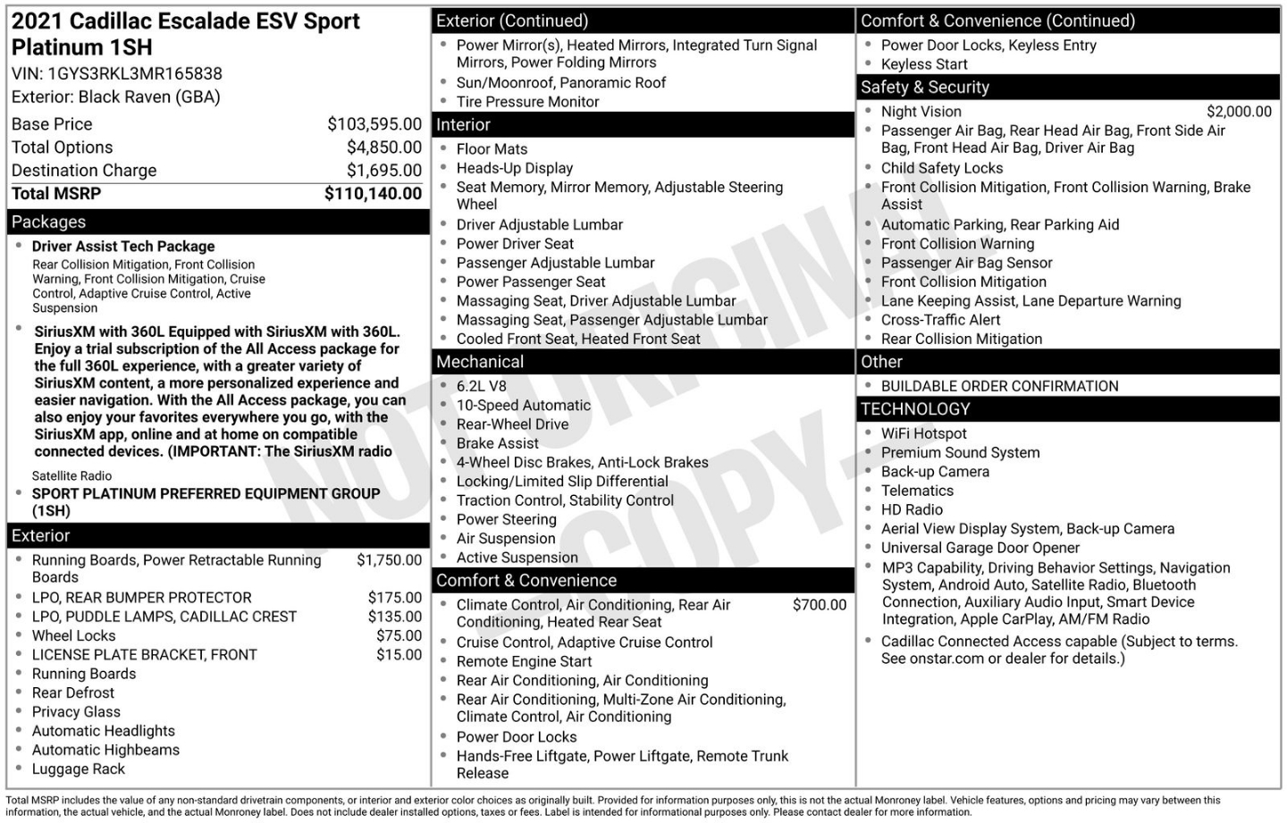 cadillac escalade esv 2021 1GYS3RKL3MR165838 image cadillac escalade esv 2021 1GYS3RKL3MR165838 image